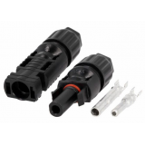 Jungtys MC4 saulės baterijų modulių pajungimui 2.5-6mm² laidui 1000V DC 30A IP67 2vnt Connfly